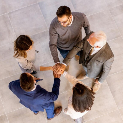 Team handshake